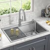 33&rdquo; Stainless Steel Workstation Kitchen Sink Drop-In Undermount Single Bowl with WorkFlow&trade; Ledge and Accessories